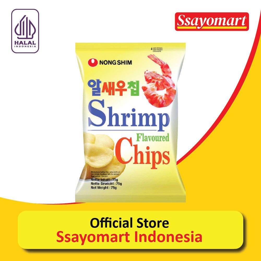 

NONGSHIM SHRIMP FLAVOURED CHIPS 75g