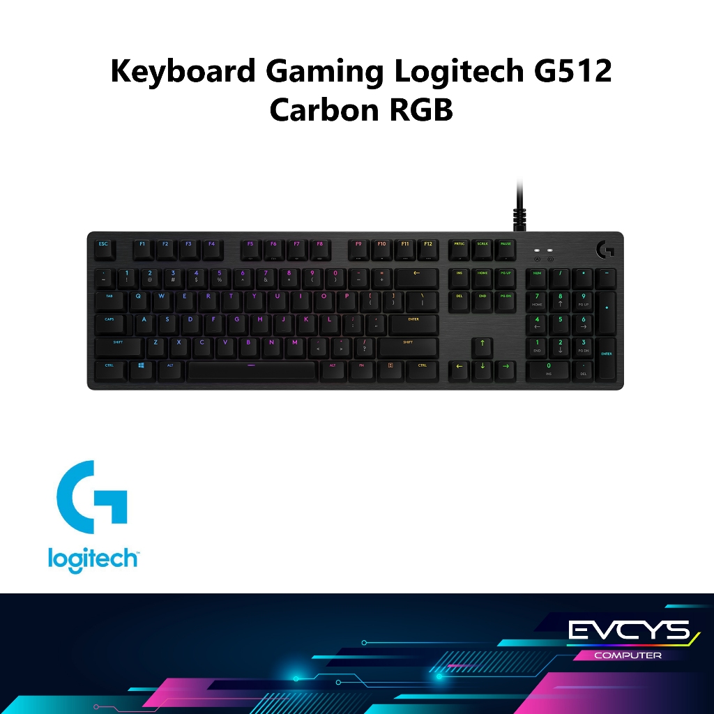 Keyboard Gaming Logitech G512 Carbon RGB