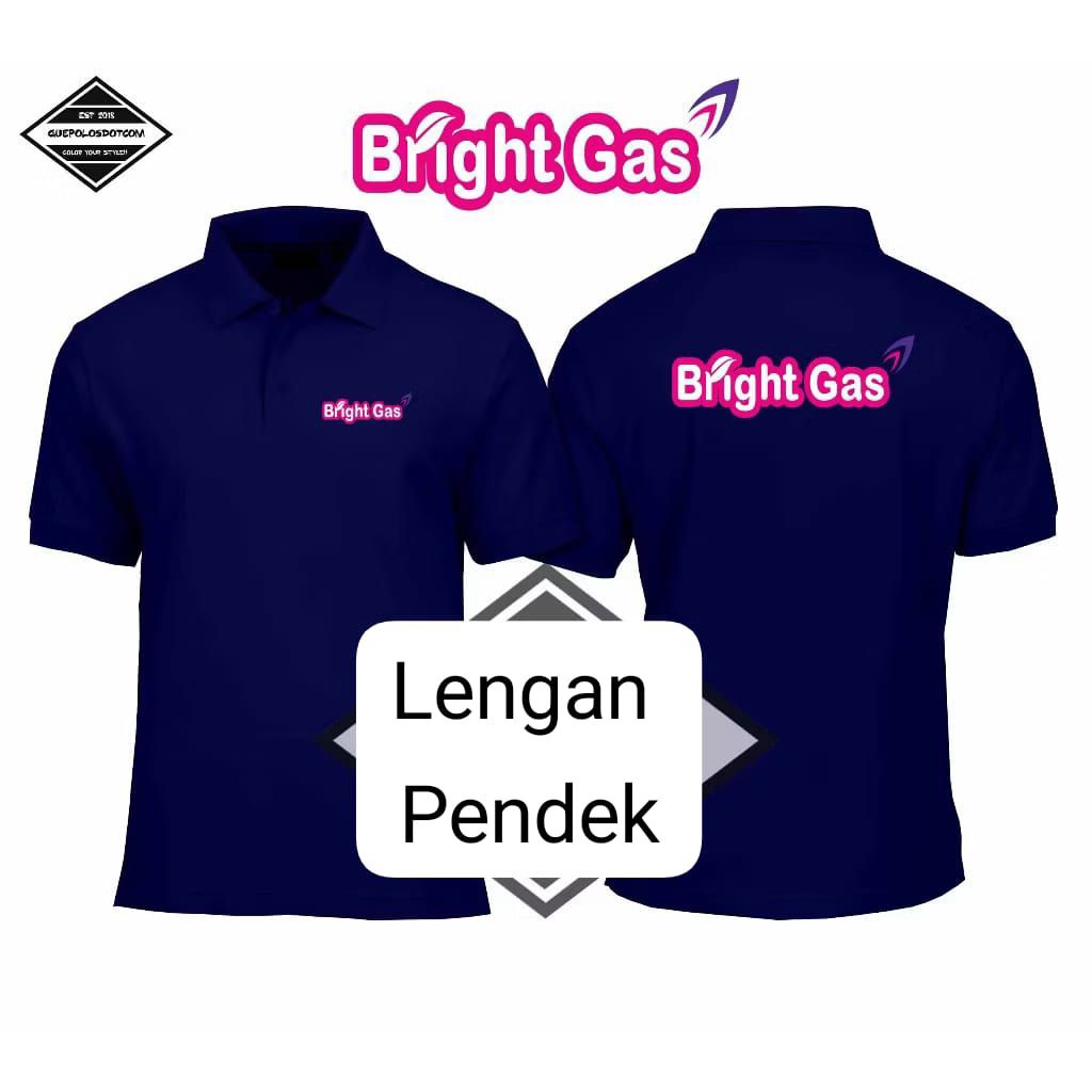 KAOS POLO BERKERAH BRIGHT GAS // KAOS POLO KERAH BRIGHT GAS // KAOS POLO LENGAN PENDEK BRIGHT GAS CO