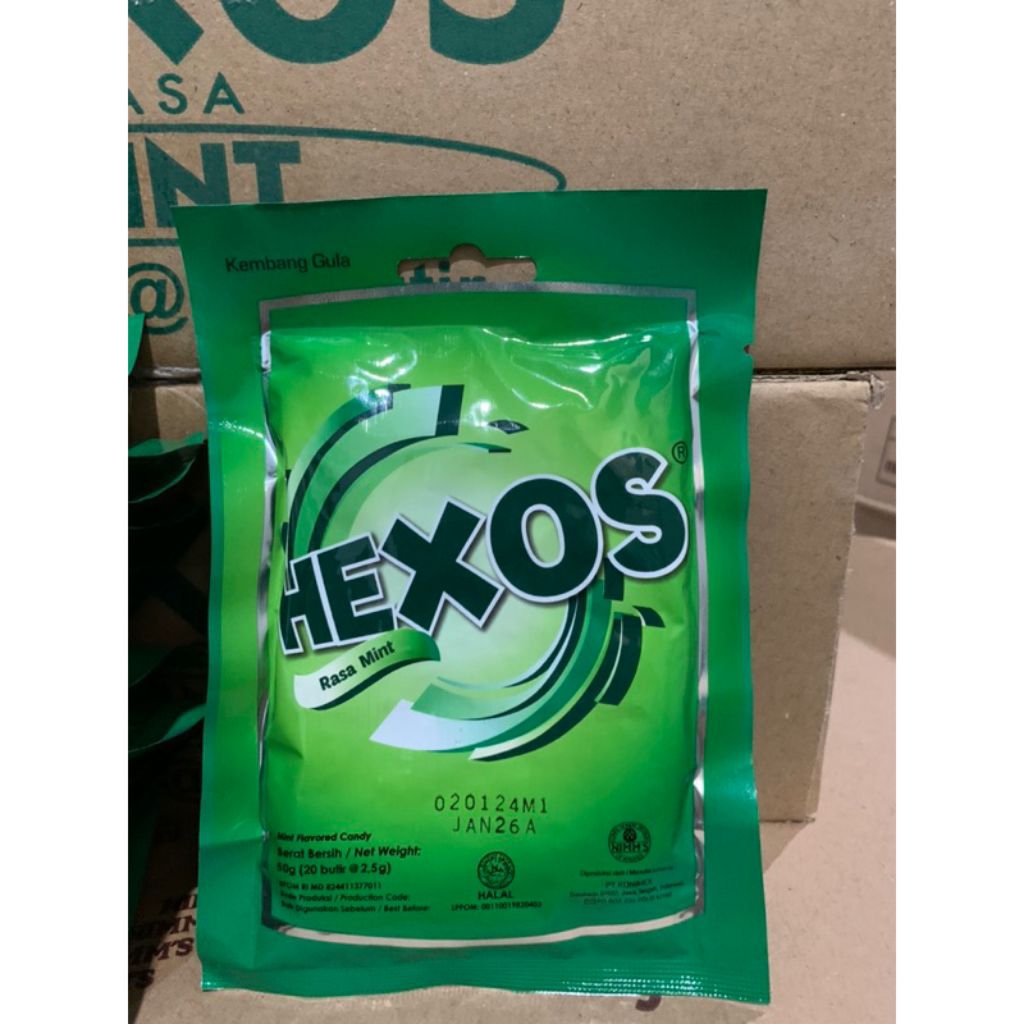 

Permen Hexos Kemasan isi 20 Butir