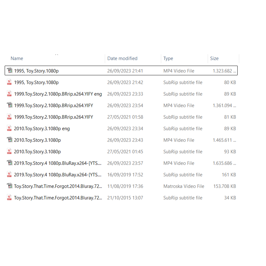koleksi film animasi toy story 1-4 dan toy story spesial, google drive