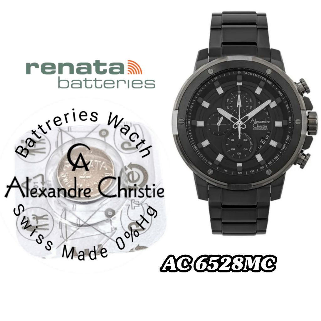 battrai jam tangan Alexandre Christie 6528mc battrai pengganti battrai jam tangan