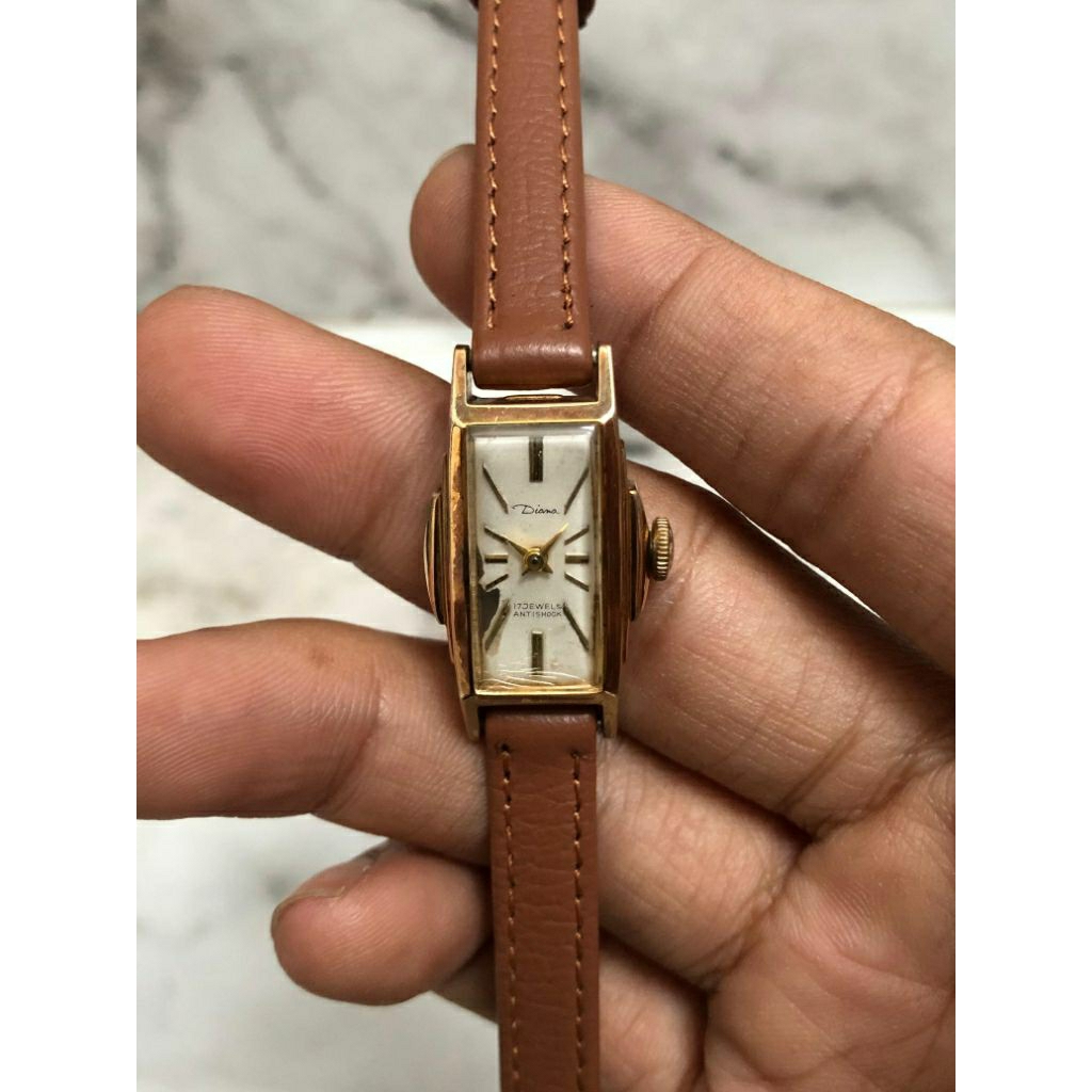Jam Tangan Diana 17 Jewels Manual winding 6191 Swiss Ladies