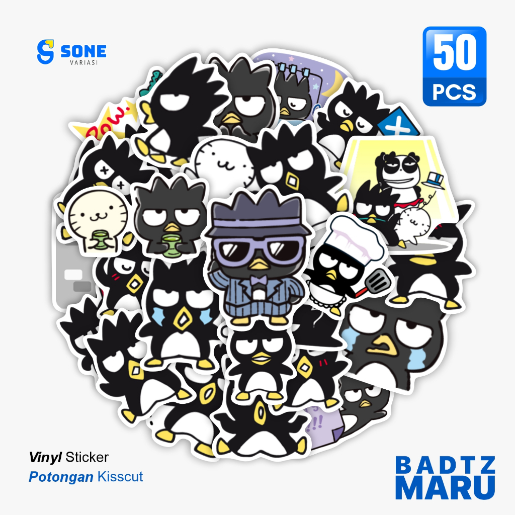 

Stiker Pack BADTZ-MARU / Sticker Kartun Anak Paper Vinyl Waterproof Glossy Dekorasi Buku Jurnal