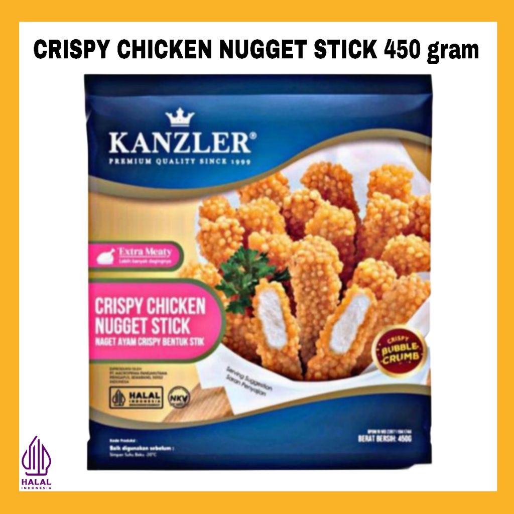 

KANZLER CRISPY CHICKEN NUGGET STICK 450 GRAM