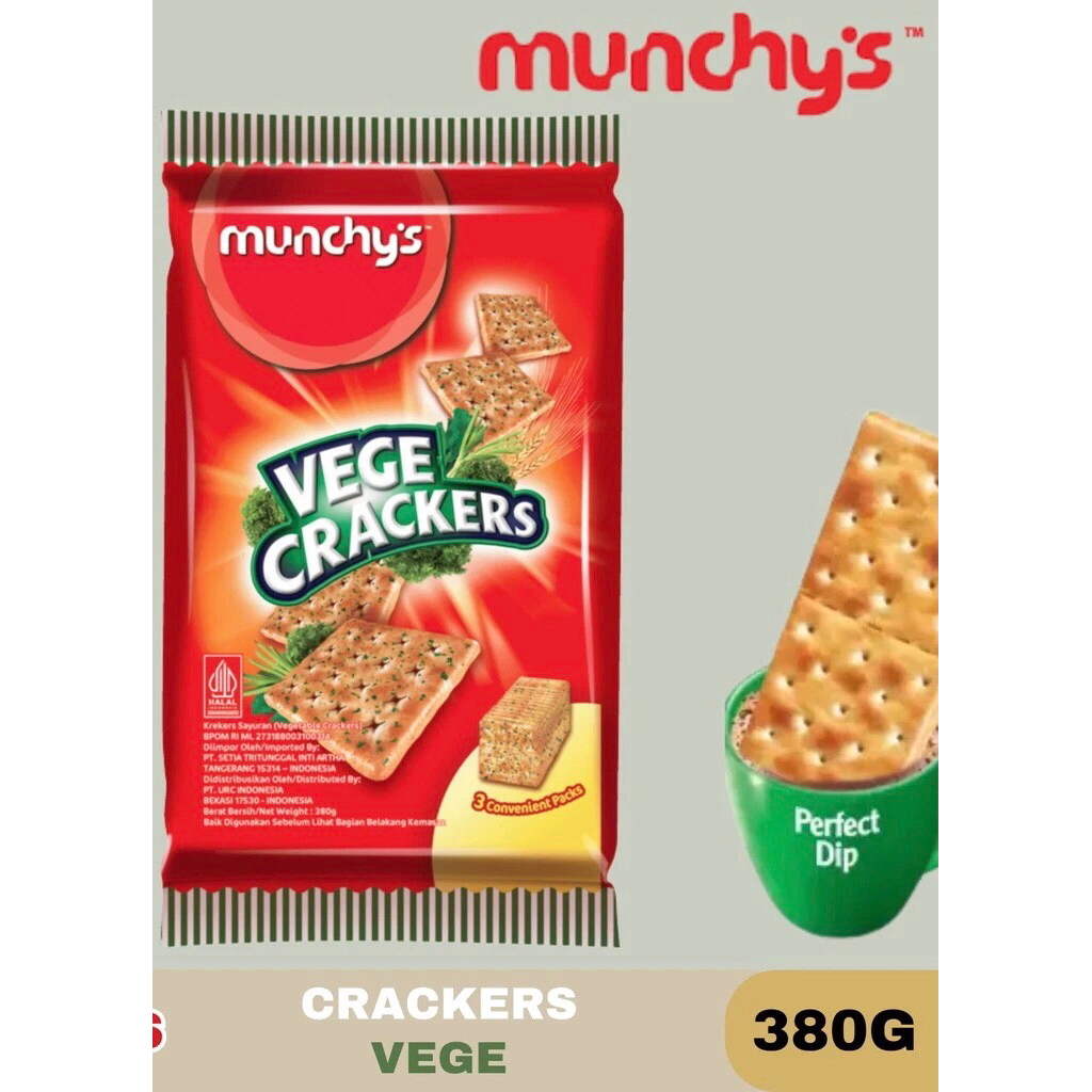 

Munchy's Biskuit Vege Crackers Munchys Biskuit Vege Crackers 380 Gram
