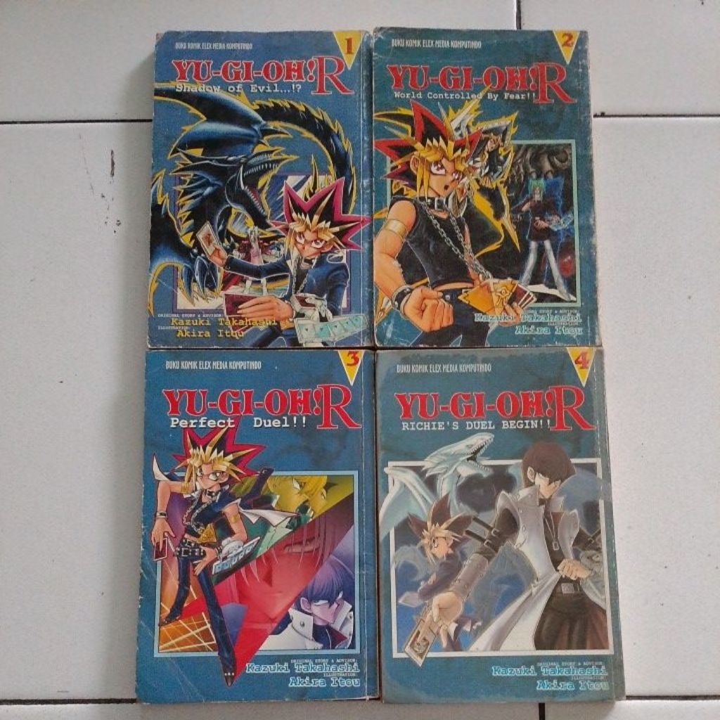 buku komik yu gi ohR Kazuki Takahashi & Akira itou vol 1-4 set