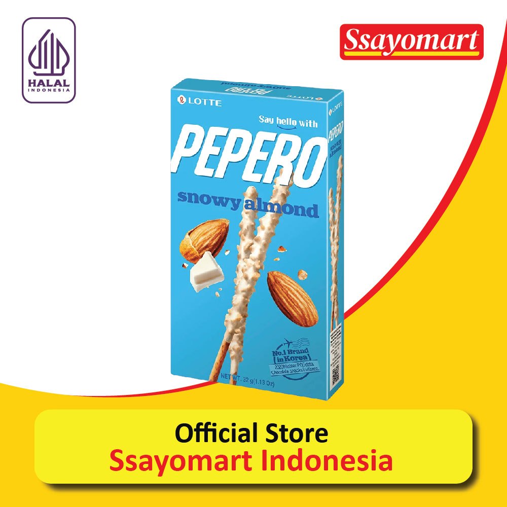 

Lotte Pepero Snowy Almond 32 Gr