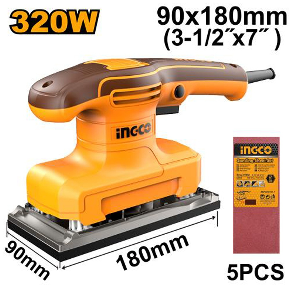 INGCO FS3208 FINISHING SANDER MESIN SANDER PANJANG MESIN AMPLAS 320W