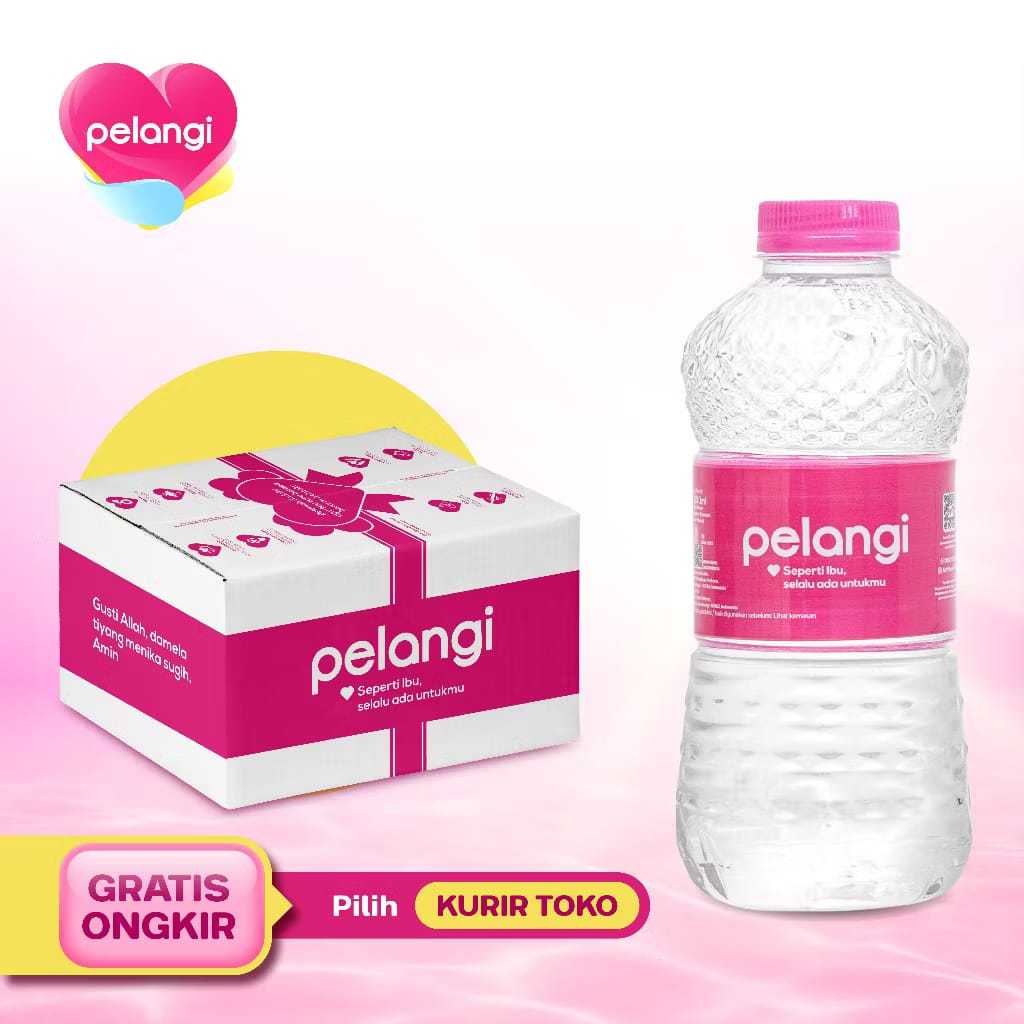 

Air Mineral PELANGI Botol 330ml (1 karton isi 24 botol) - INSTANT