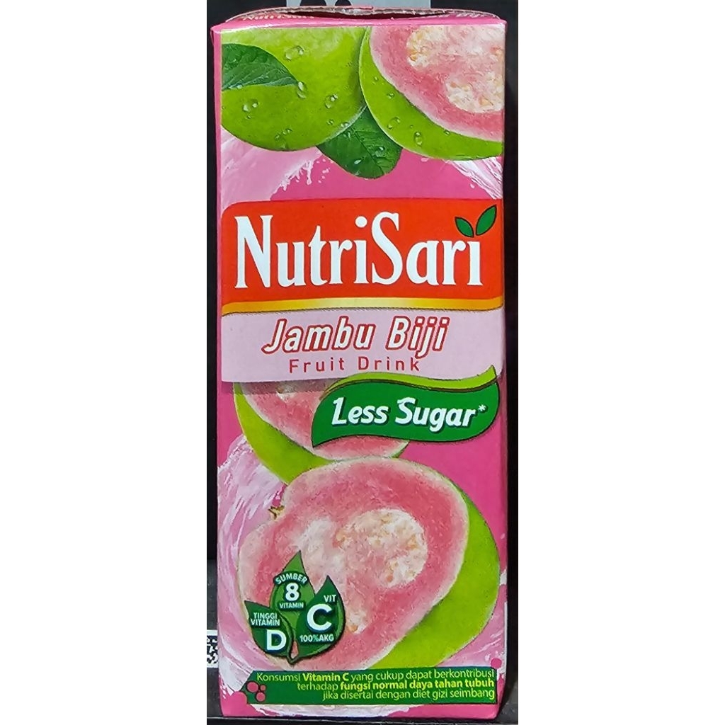 

Nutrisari Jambu Biji 200ml - Minuman Jambu Dengan Vitamin C