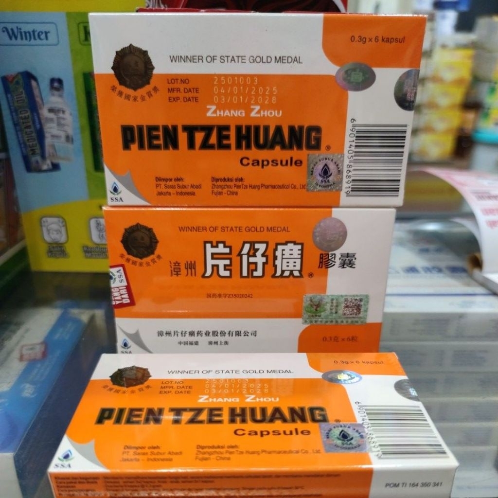 PIEN TZE HUANG KAPSUL ISI 6 KAPSUL EXP 2028