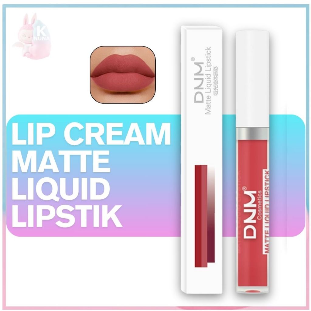 KNUNA DNM Lip Cream Matte Liquid Lipstik Waterproof & Long Lasting 1161 LA082