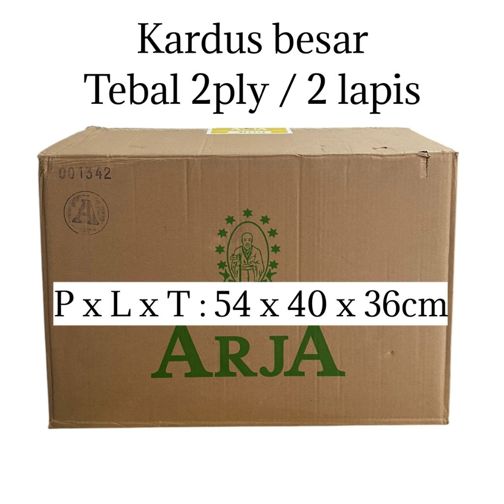 

Kardus tebal 2ply 54x40x36cm, 2 layer kardus besar 2 lapis untuk pindahan rumah kantor kost, container box karton penyimpanan storage double wall