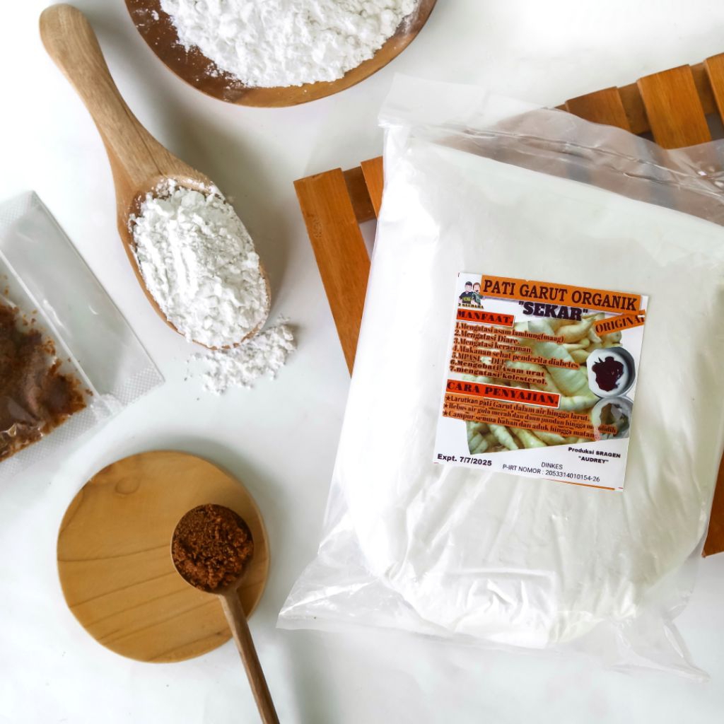 

Tepung garut asli 1KG organic ampuh atasi magg asamlambung