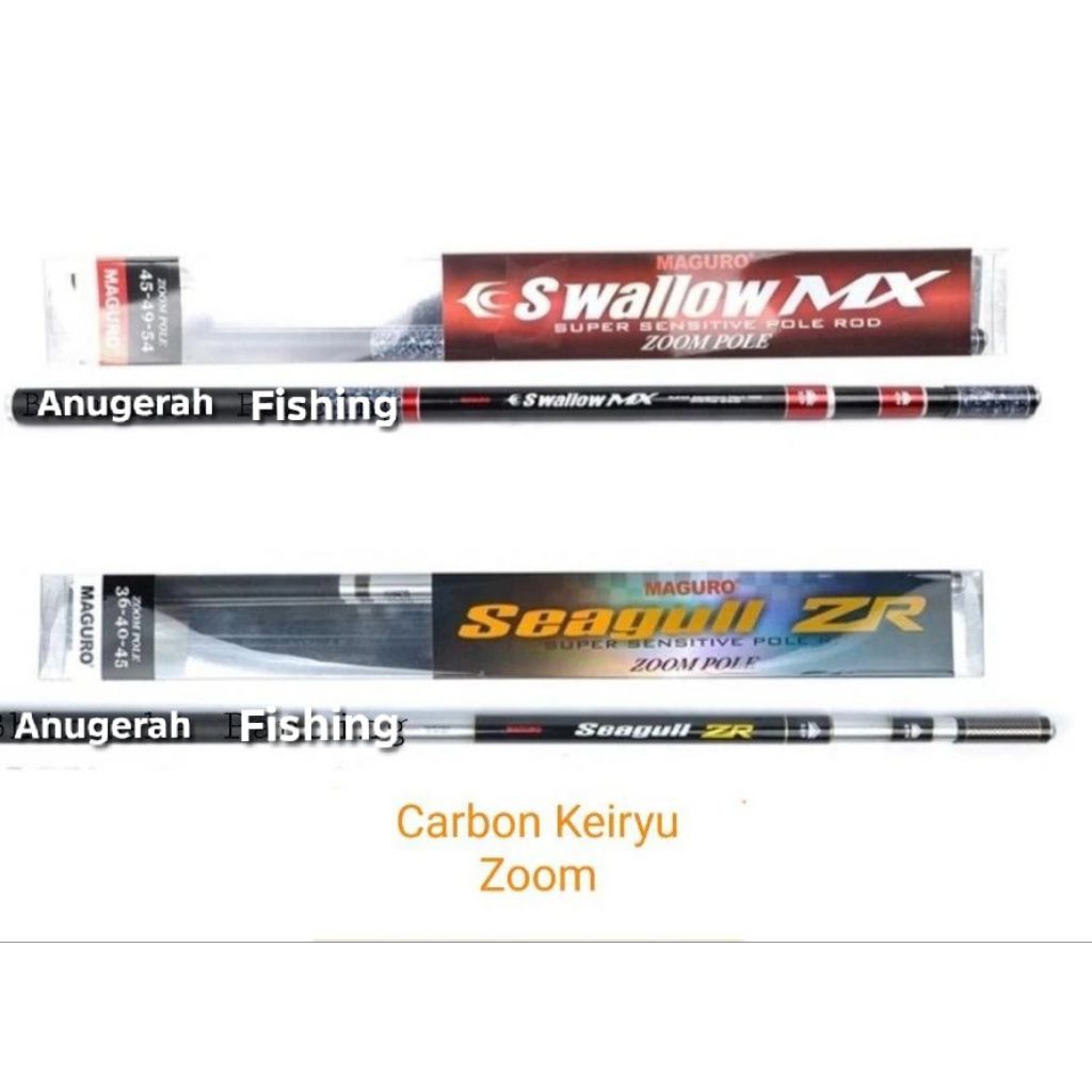 Joran Tegek Maguro Swallow MX | seagull ZR | CARBON | ZOOM | Alat pancing Original