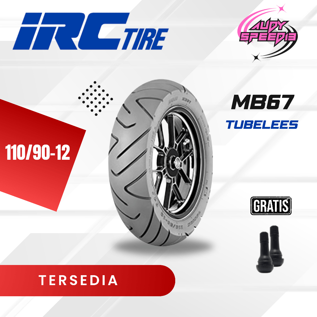 Ban Scoopy Freego IRC MB67 110 90 Ring 12 Ban Belakang Tubeless