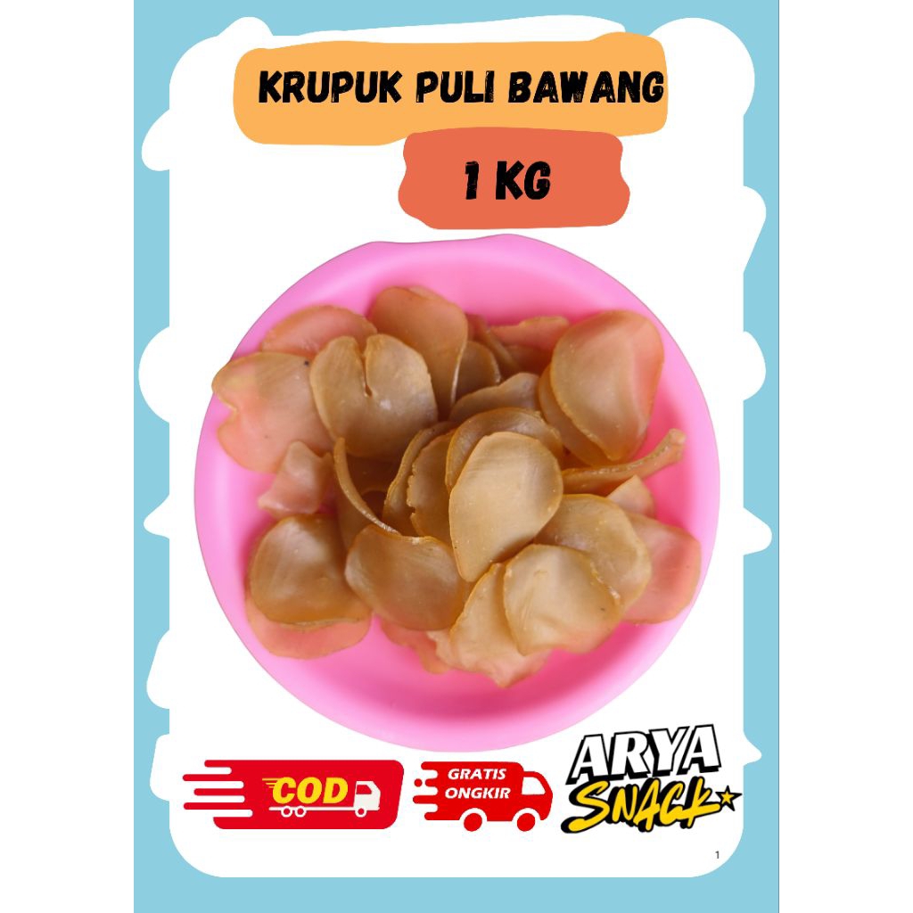 

krupuk mentah/krupuk puli bawang/krupuk puli 1kg