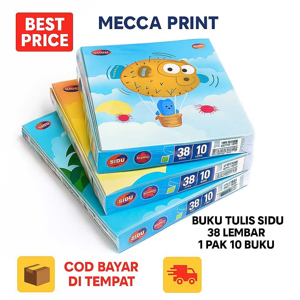 

Buku Tulis SIDU Sinar Dunia 38 Lembar 1 Pak Isi 10 Buku