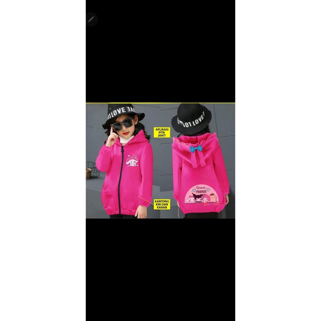 Jaket anak  cinamorol - Jaket anak lucu - Sweater Anak Perempuan - Jaket Anak cinamorol-jaket anak m