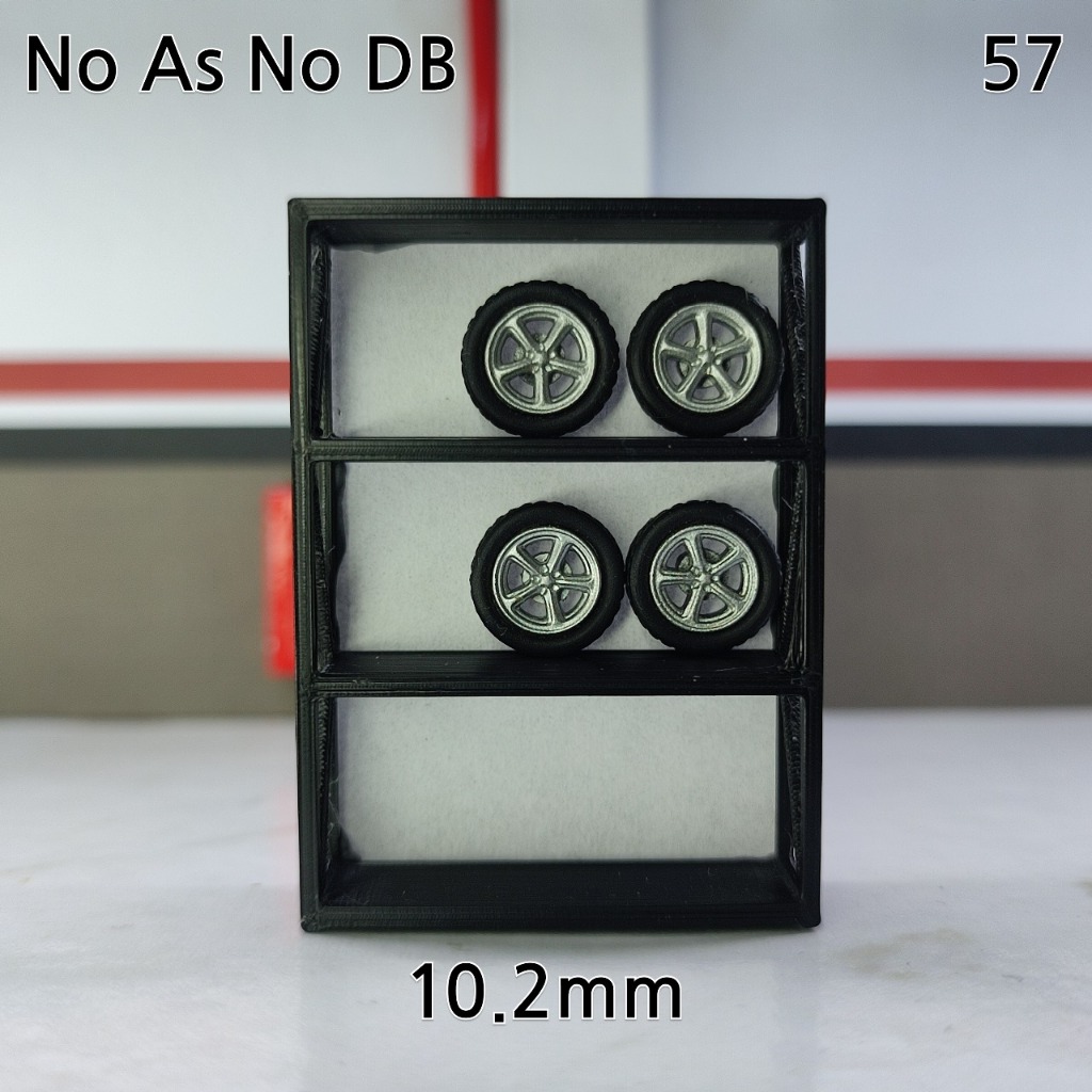 Ban Karet Diecast Miniscale 1/64 10.2mm Silver