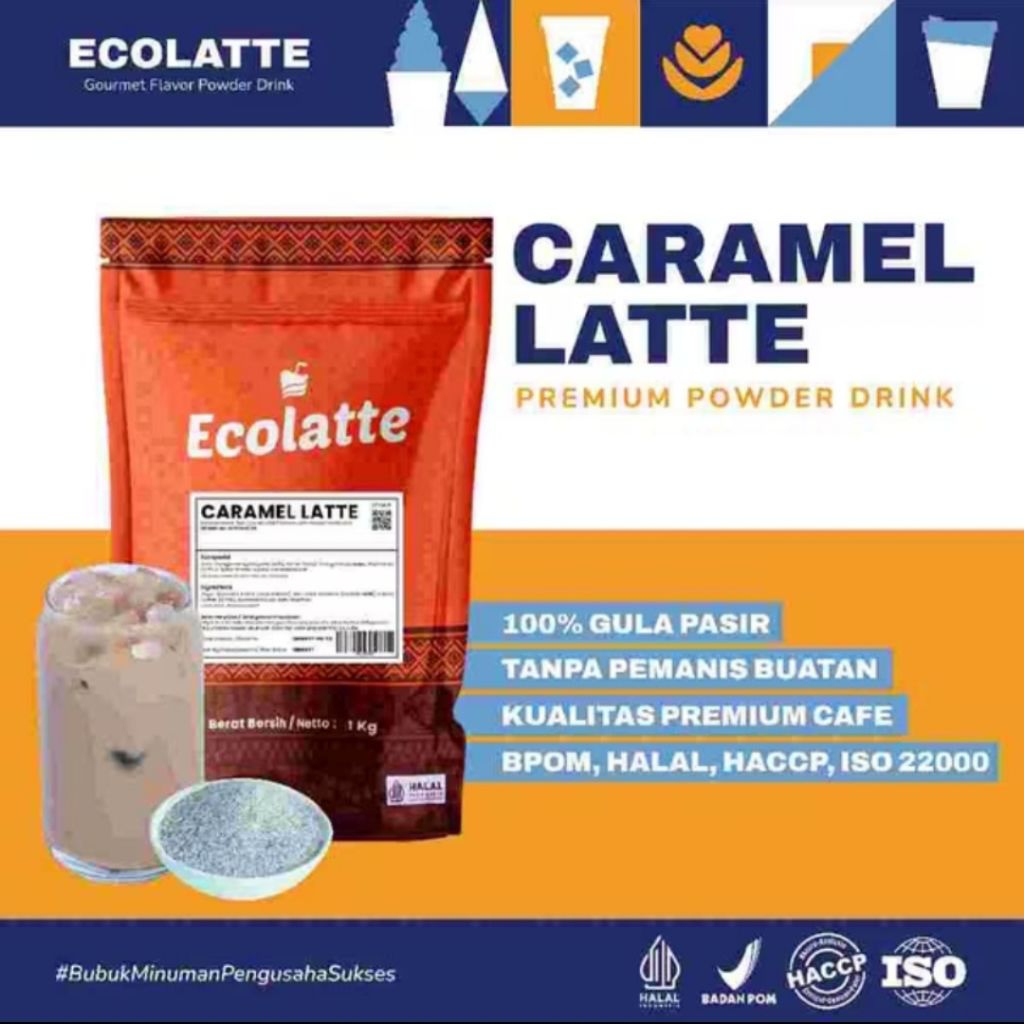 

ECOLATTE CARAMEL LATTE - Powder Drink 1kg