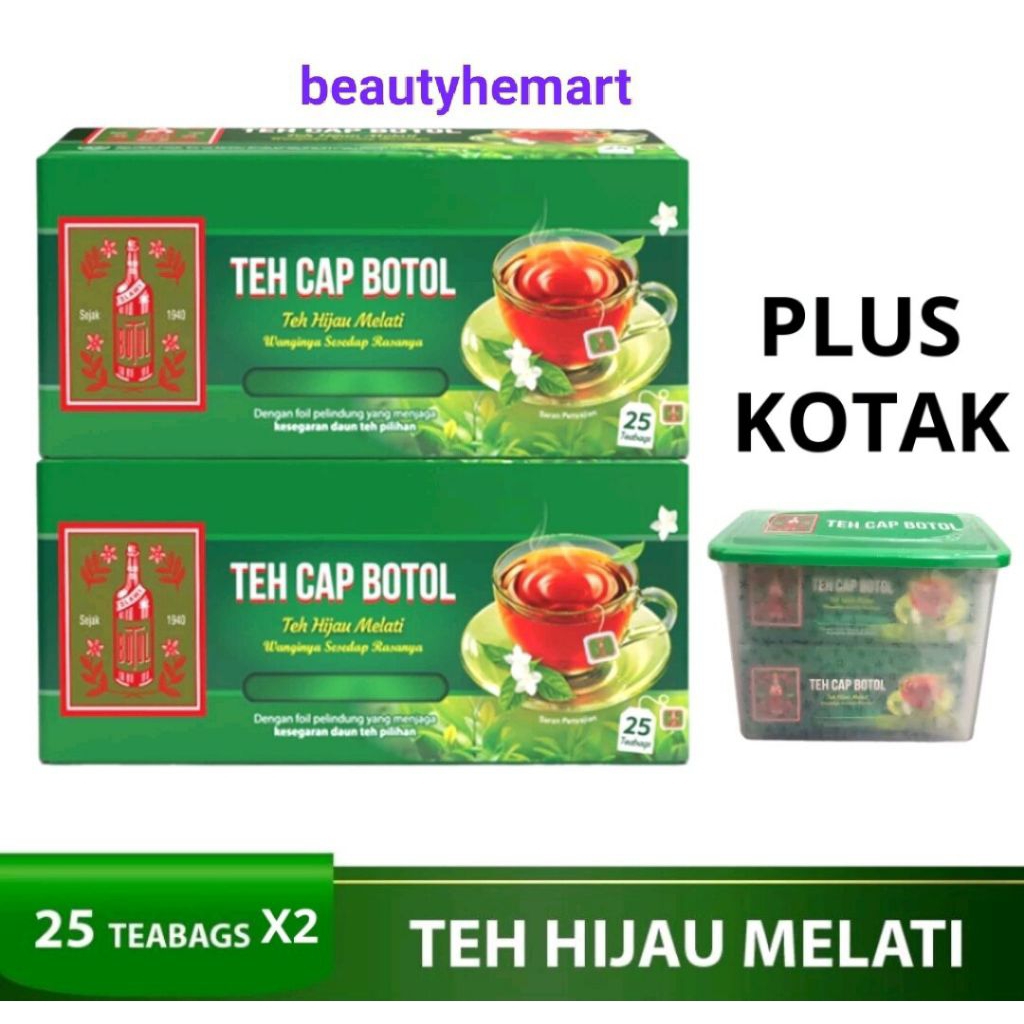 

PAKET TEH CAP BOTOL CELUP ( 2 BOX ISI 25 BAGS + FREE KOTAK TOPLES )