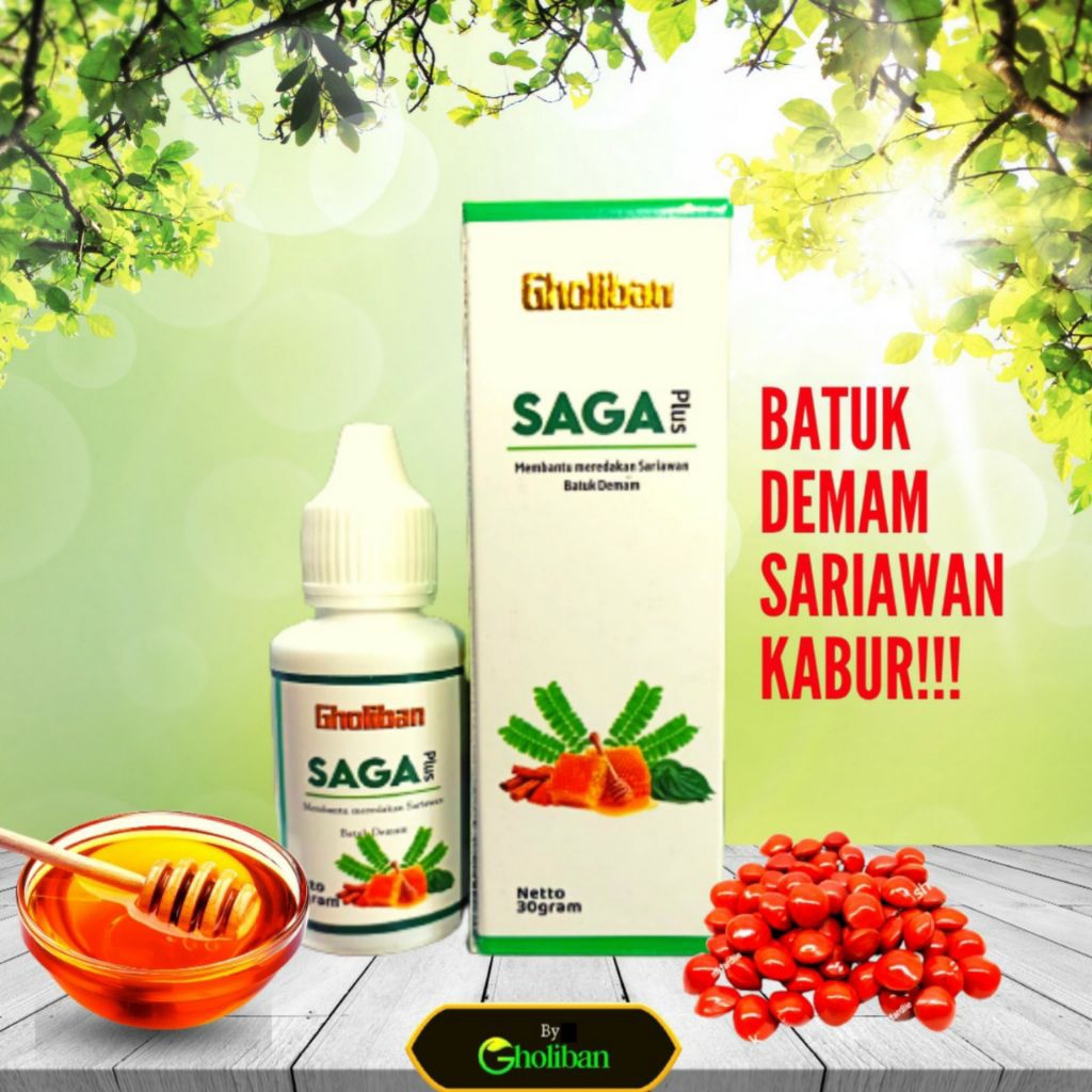 

Madu Saga Plus Gholiban 30g Meredakan Batuk dan Melegakan Tenggorokan