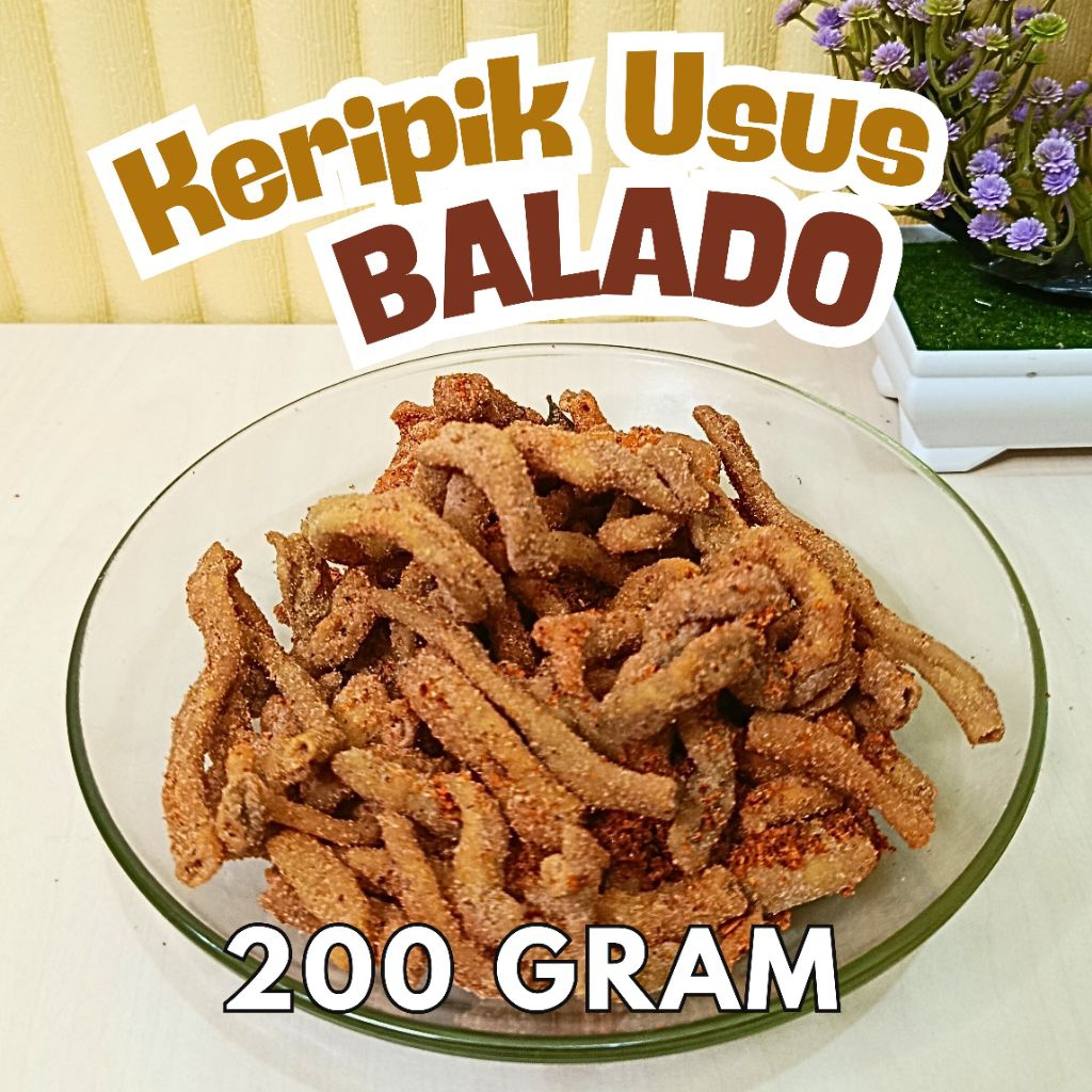 

BELI 2 GRATIS 1 (random) Keripik Usus Balado 200gr kripik/snack/cemilan/pedas