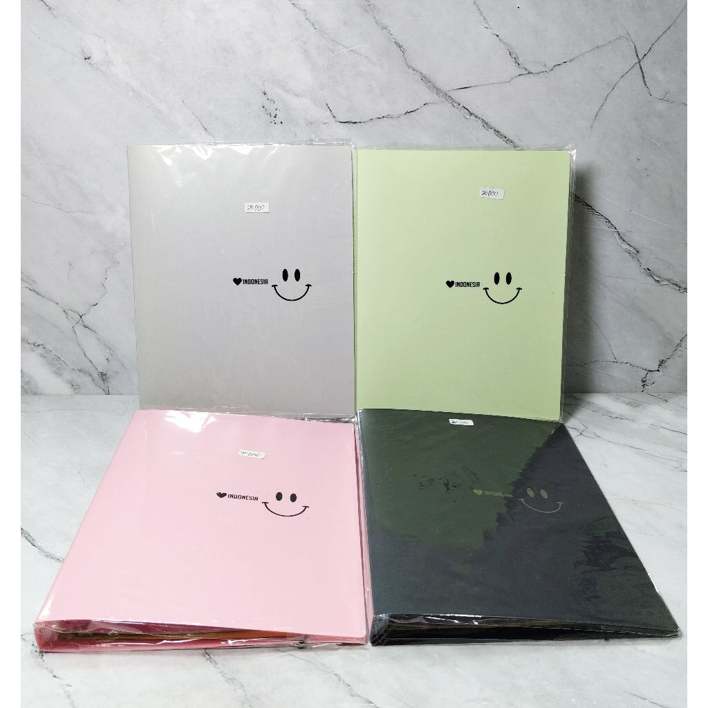 

COVER BINDER A5 SMILE / SAMPUL BINDER WARNA PASTEL - TOPLA
