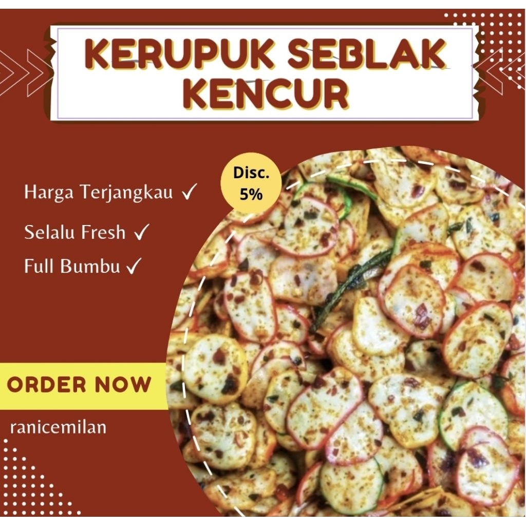 

krupuk seblak pedas kencur murah (cod ) cemilanmurah snack