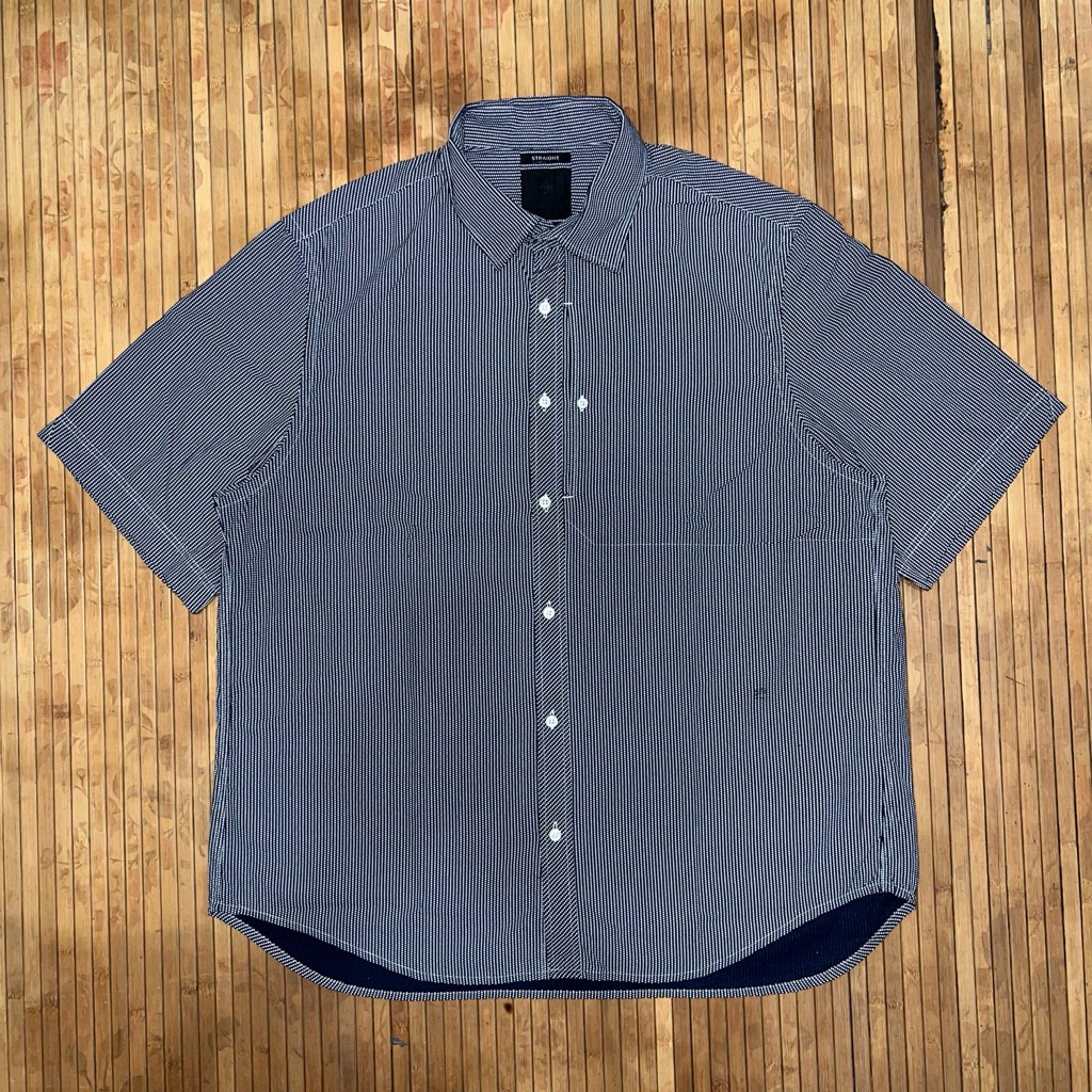 G - STAR RAW DENIM POLCADOT EMBROIDERY LOGO SHORT SLEEVE SHIRT true religion