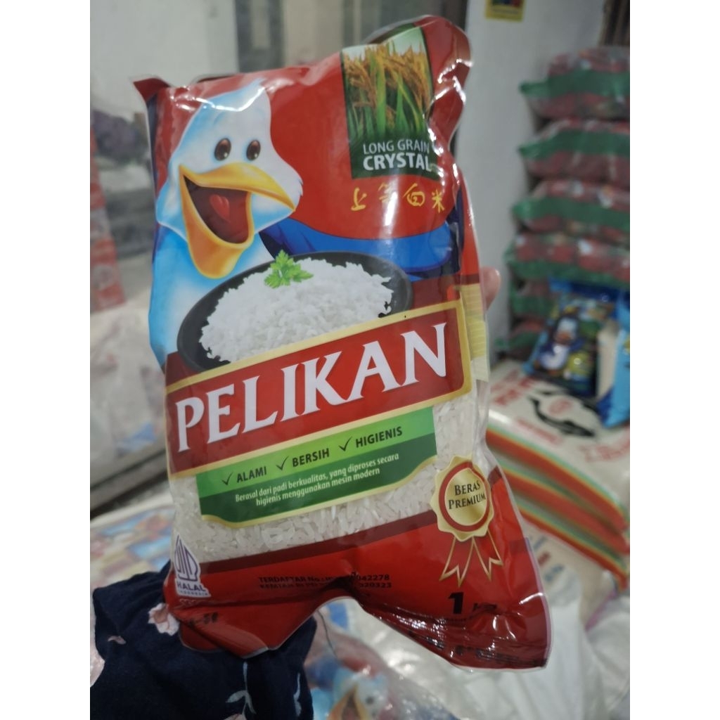 

[ZS] 1KG BERAS PELIKAN PREMIUM LONG GRAIN CRYSTAL
