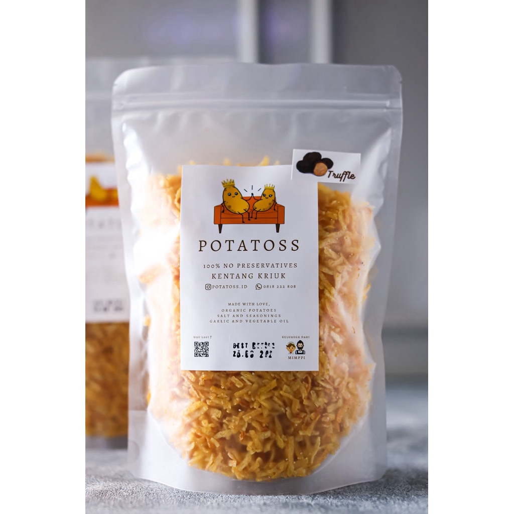 

(REGULAR 100GR - TRUFFLE) Potatoss Kentang Kriuk Serut