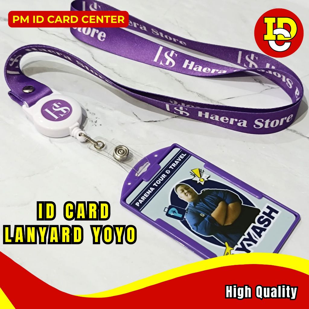 

ID Card Lanyard Yoyo Logo PVC ID Card plus Yoyo Paket Fullset Custom
