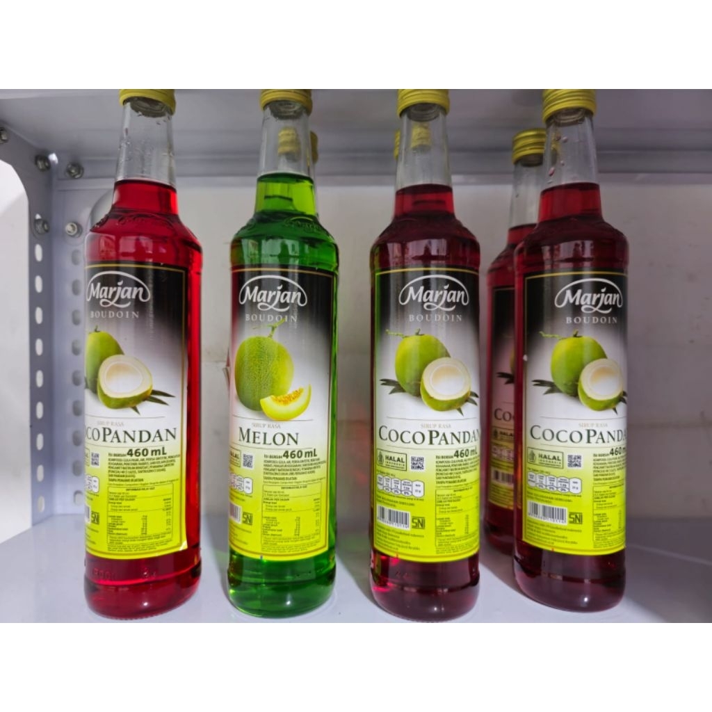 

sirup marjan 460ml , coco pandan , melon