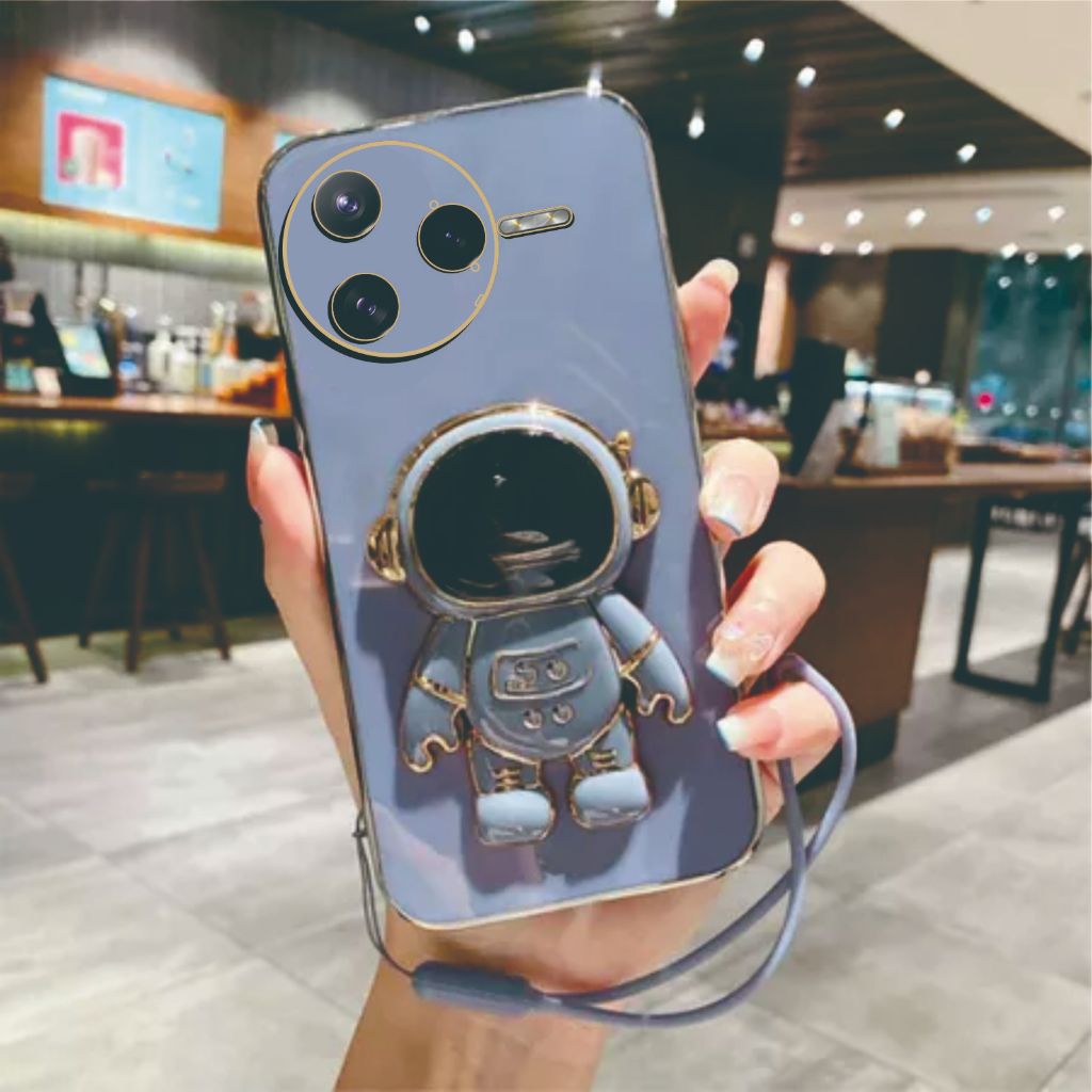 Case Xiaomi Poco F7 Ultra | F7 5G Astronot Stand Premium Murah Free Tali Lanyard Ansa Case