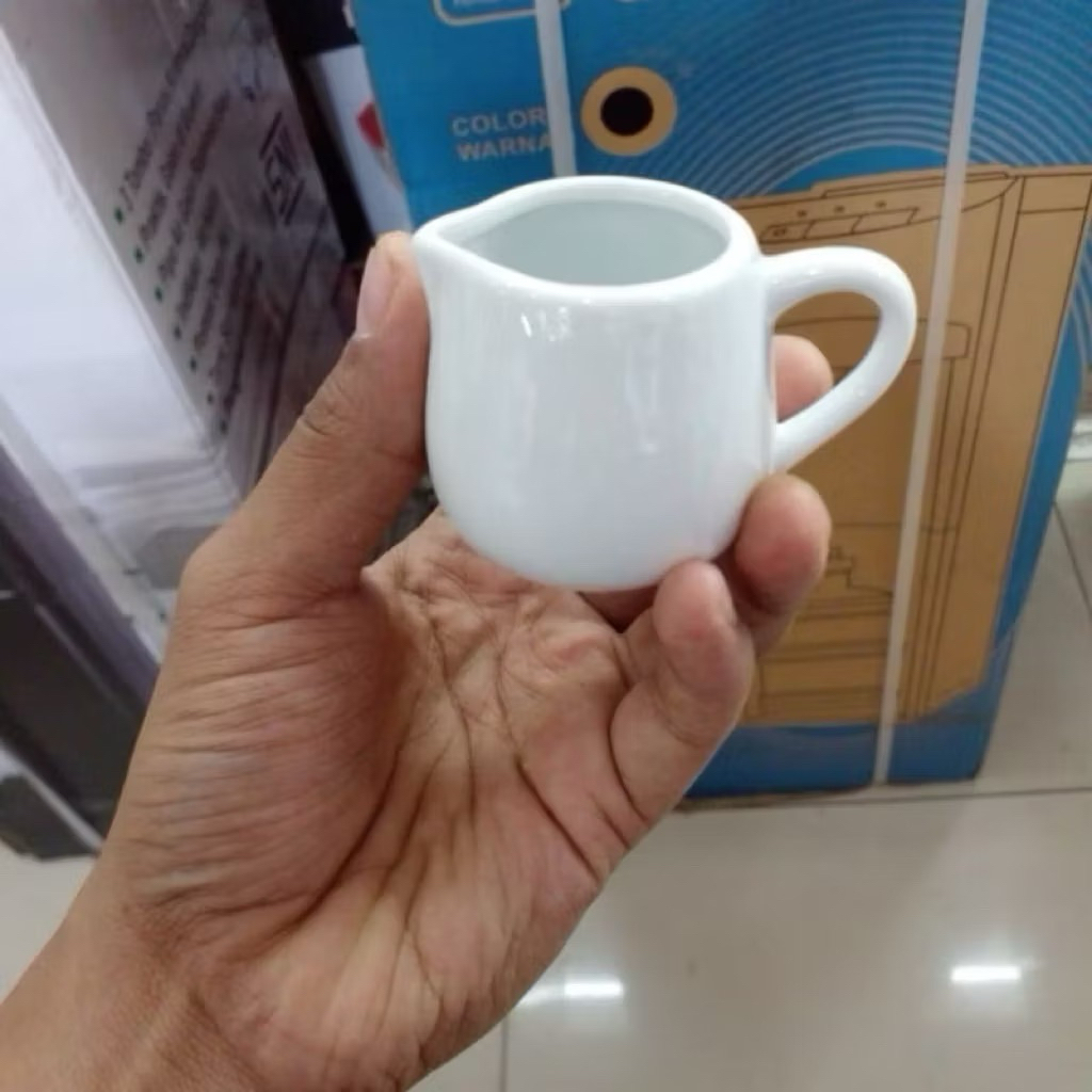 MINI SUGAR POT MILK JUG CREAMER 85 ML KERAMIK