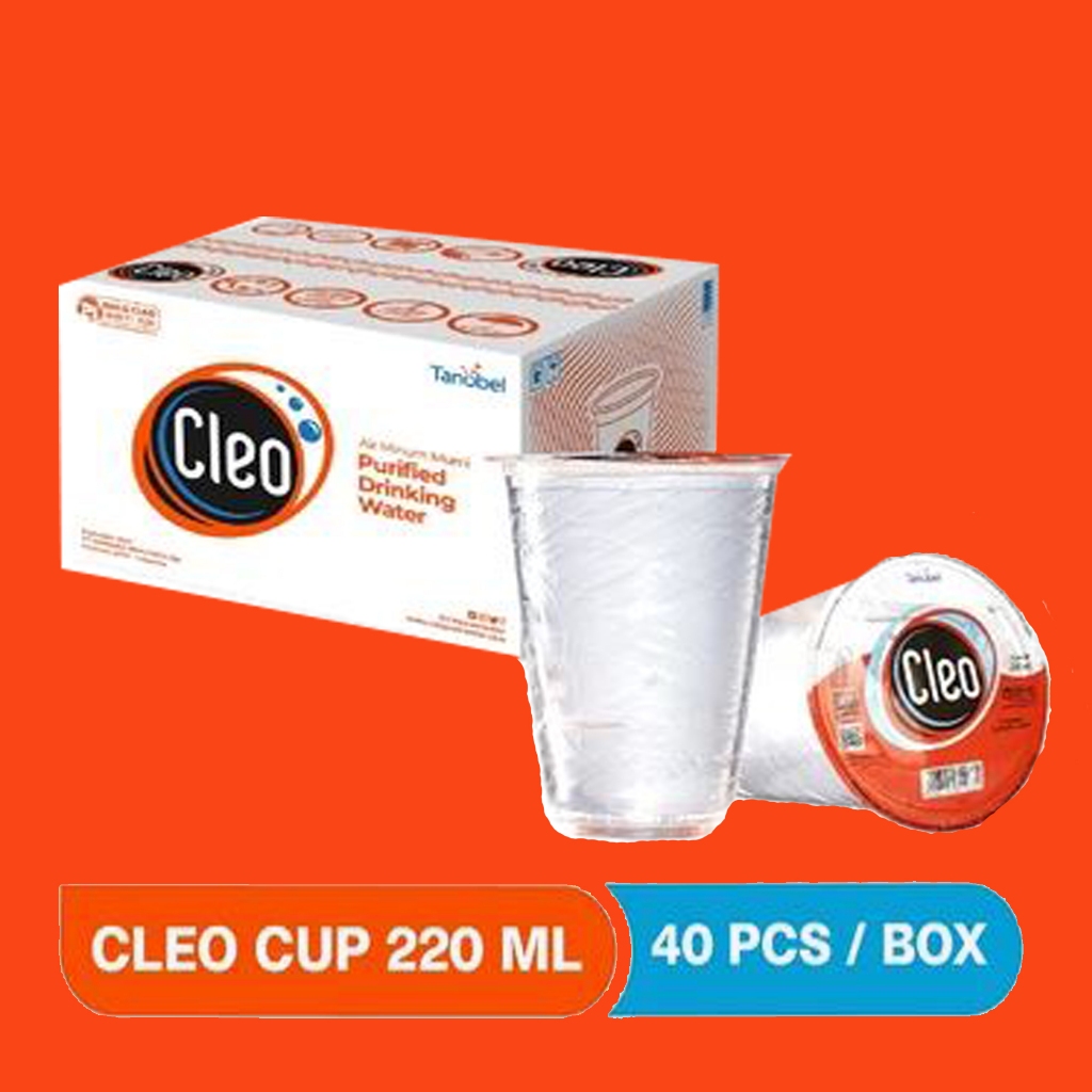 

Cleo Air Murni Cup 220ml Kemasan Dus isi 40 cup