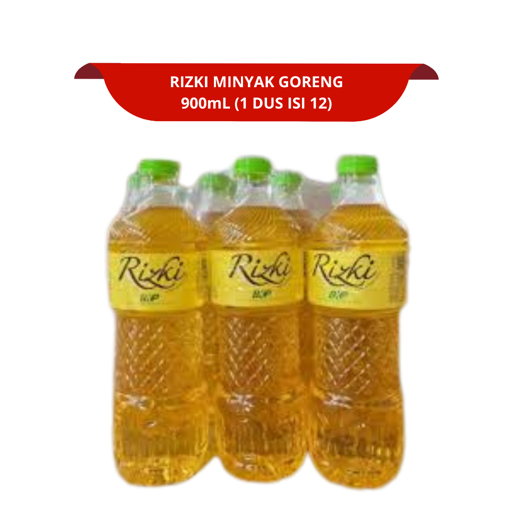 

[1 KRAT ISI 12] RIZKI MINYAK GORENG BOTOL 800mL