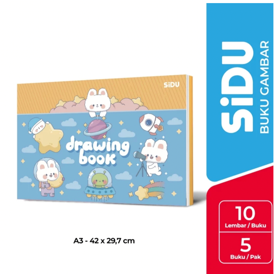 

Buku Gambar A3 Sidu 10 Lembar (1 Pack Isi 5 Buku)