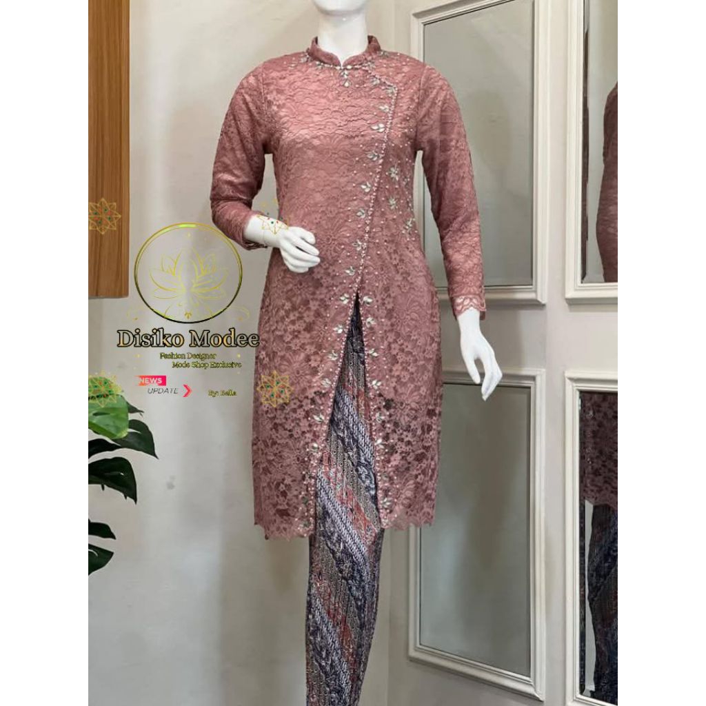 SETELAN SYAKILA PLISKET / KEBAYA TUNIK BRUKAT / KEBAYA PEOPLE PAYET /  KEBAYA PESTA MODERN / KEBAYA 