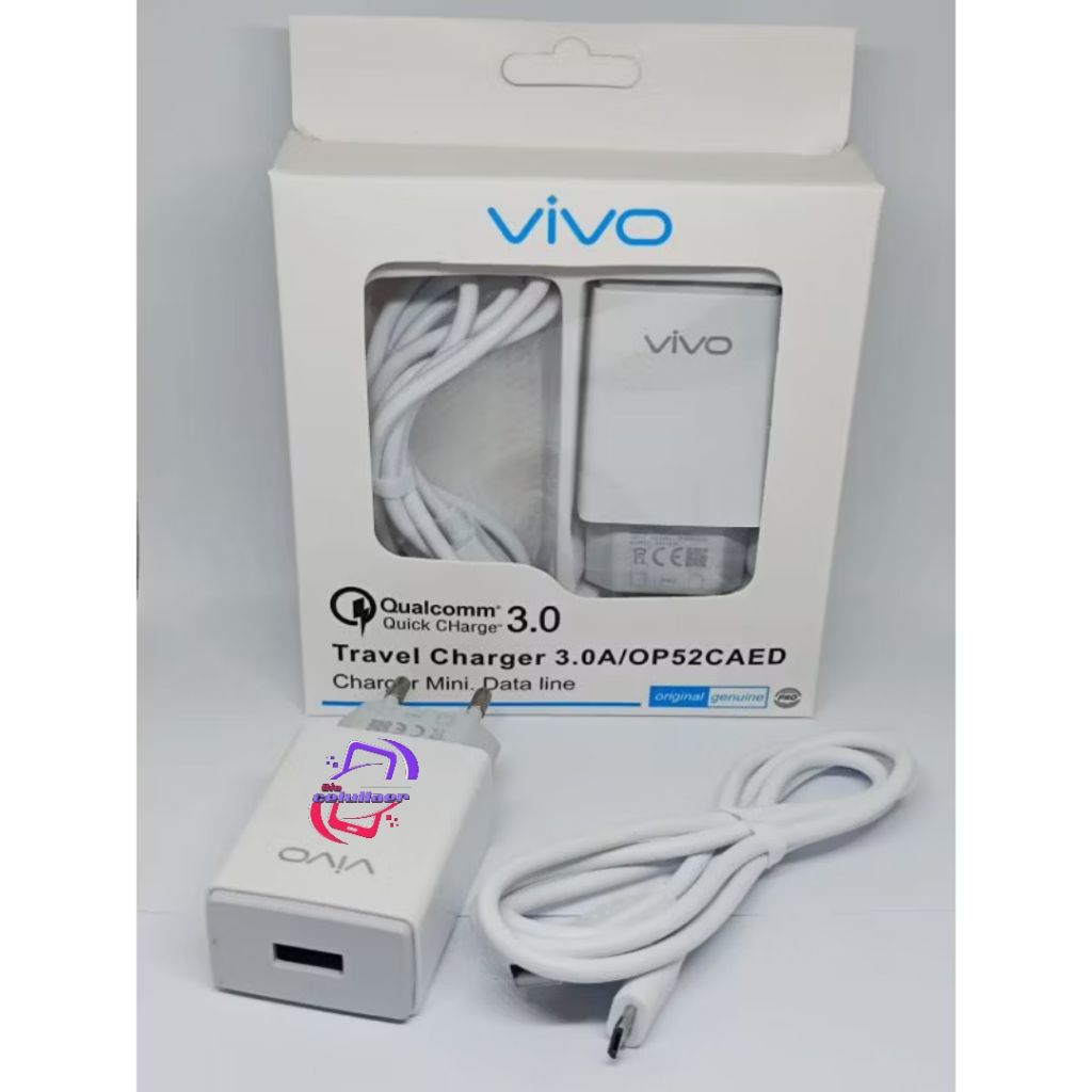 CAHRGER CASAN CHARGER CAS HP VIVO Y91/Y12/Y93/Y15/Y17 Travel CHARGER ORIGINAL
