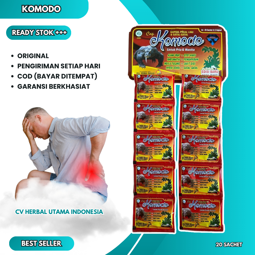 

Kapsul Komodo Asam Urat Asli