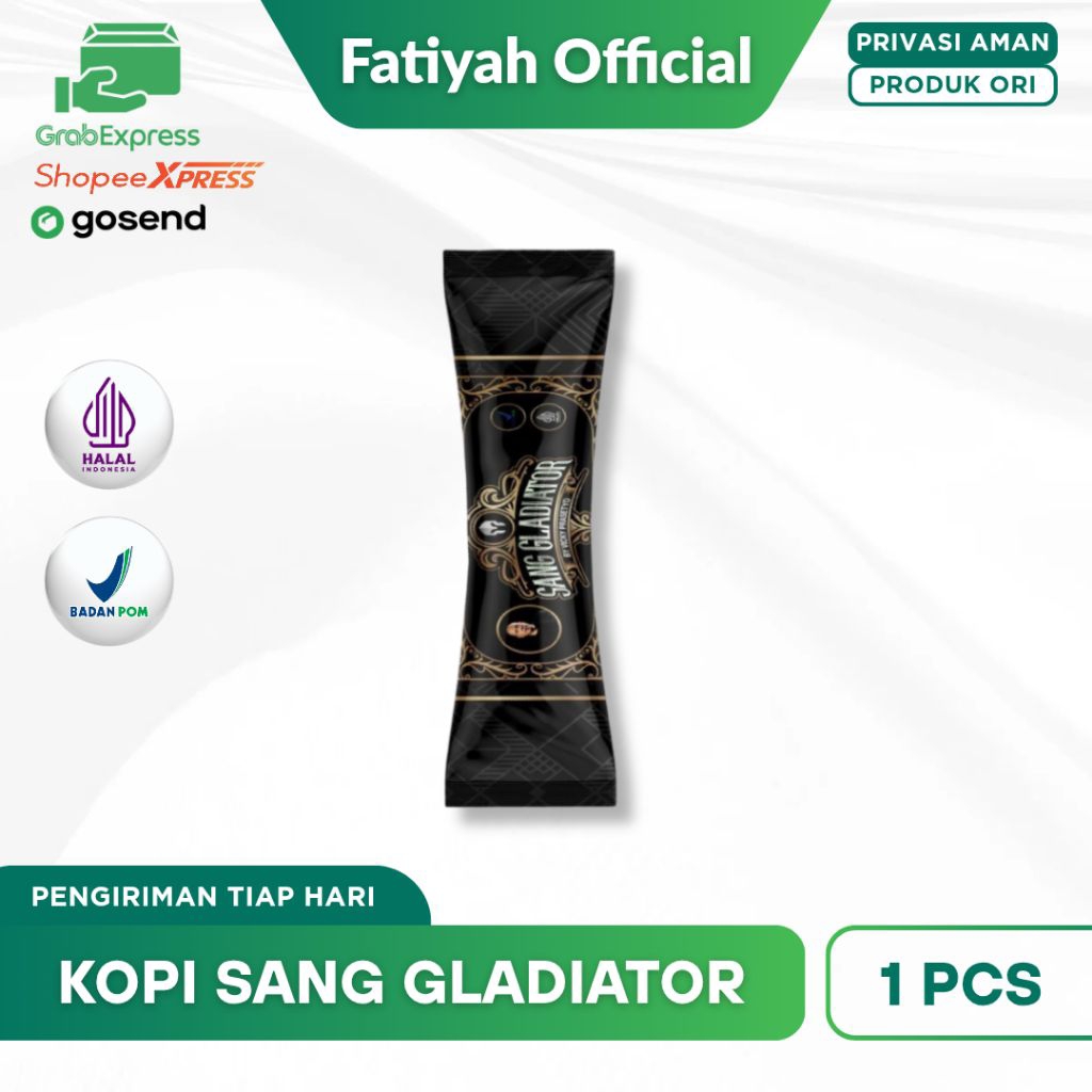 

SANG GLADIATOR COFFEE (ECERAN) KOPI PENAMBAH STAMINA SANG GLADIATOR BY VICKY PRASETYO