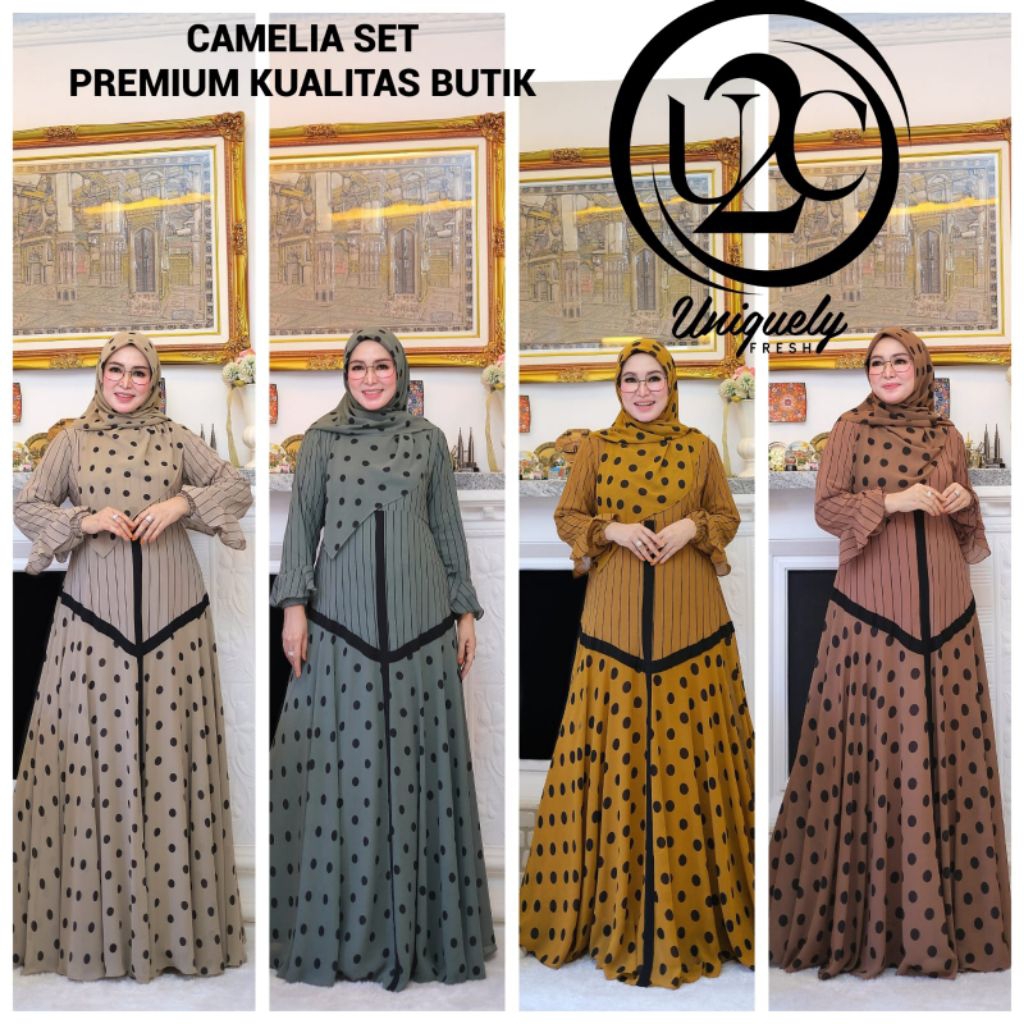 Camelia syari set voal by U2C boutique