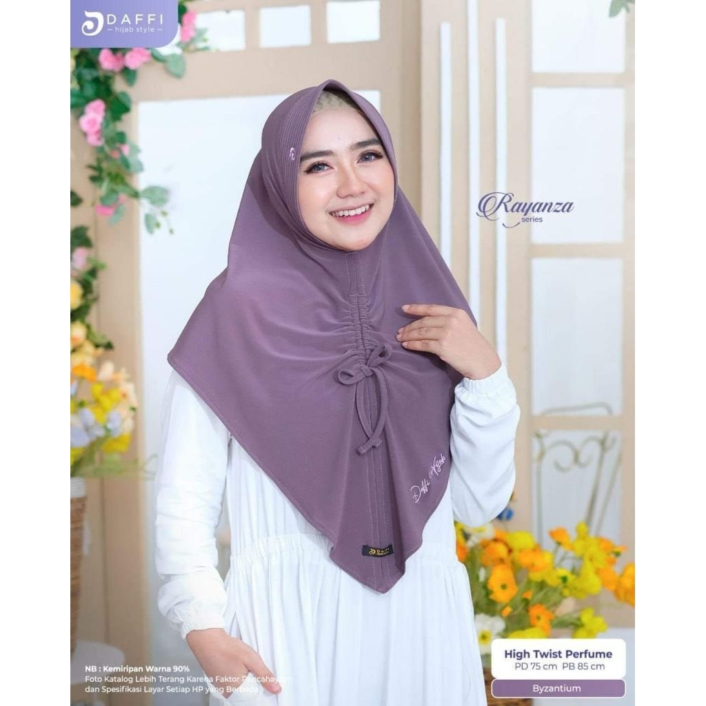 RAYANZA DAFFI HIJAB SIMPEL SERUT ADA BORDIR DAFFI CANTIK