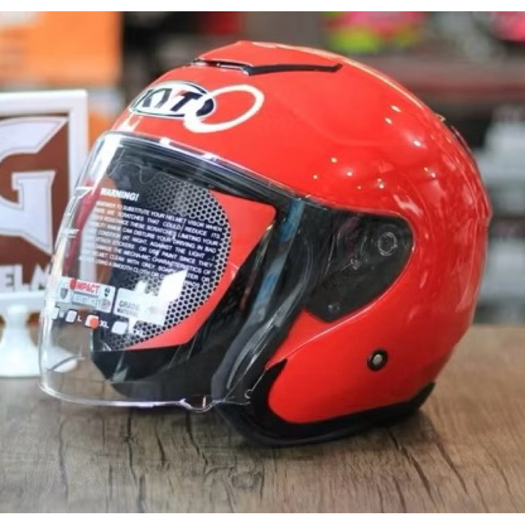 HELM KYT KYOTO MIRIP ASLI ORIGINAL MERK SKS SNI BONUS STIKER KYT