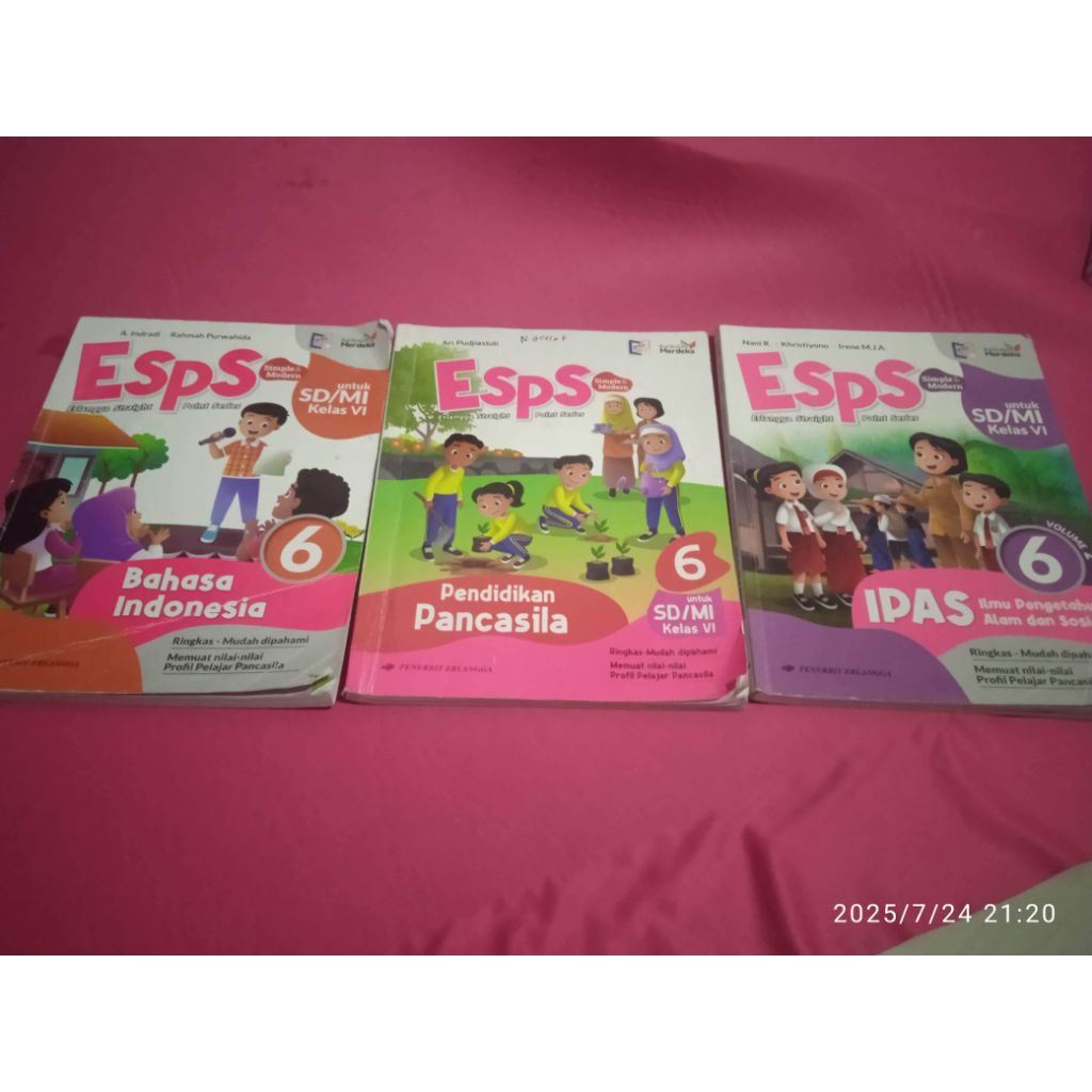 Buku Bekas ESPS kelas 6 kurikulum merdeka