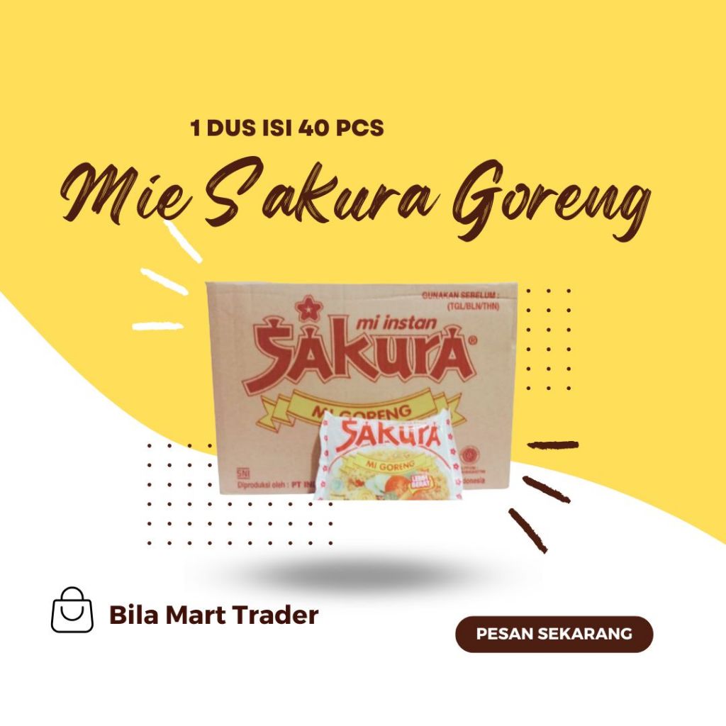 

Mie Sakura Goreng 1 dus isi 40 pcs